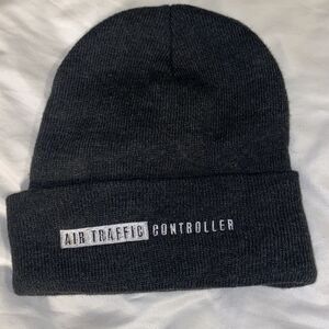 Air Traffic Controller Beanie Hat Black Rocker Urban Air Plane Warm S10